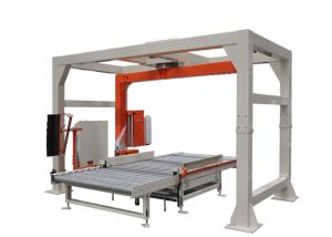 Buy cheap Gray And Yellow Pallet Shrink Wrap Machine , Fully Automatic Stretch Wrapping Equipment product