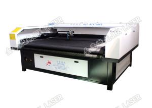 China Roll Fabric Auto Table CCD Camera Laser Cutting Machine Fast Cutting Speed on sale