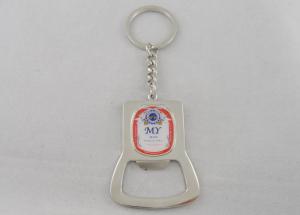 Buy cheap Zinc Alloy Promotional Keychain With Bottle Opener, Offset Printing Sticker product