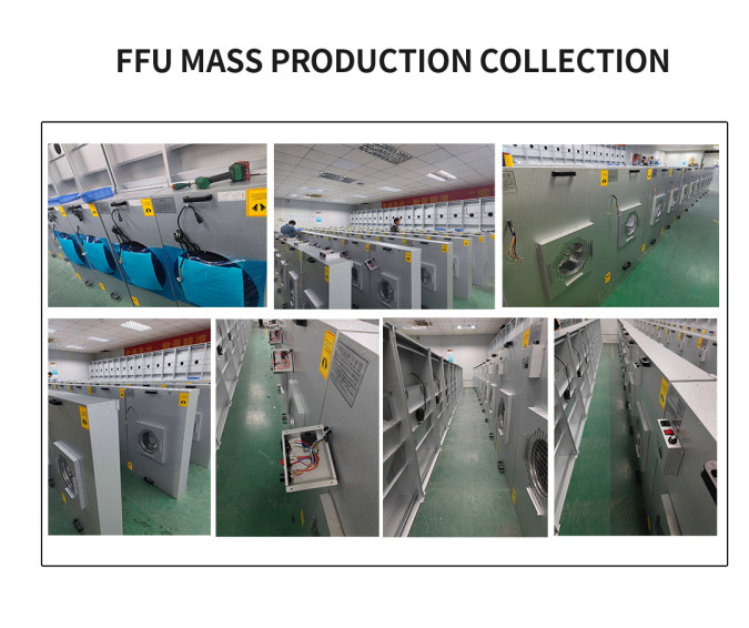 Custom HEPA FFU Fan Filter Unit 2x4 4x4 2x2 H14 H13 For Ceiling Mushroom