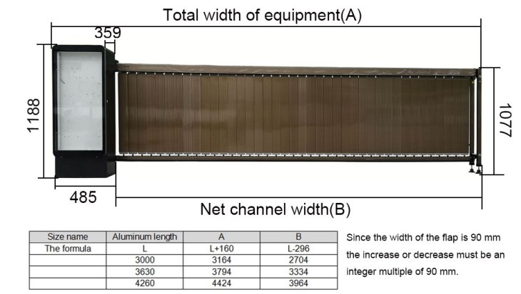 30 Meters Remote Control Heavy Duty Parking Barrier Gate 140W Output Efficiency