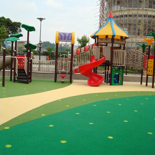 Quality IAAF Stadiums Schools Shockproof EPDM Playground Surface Fadeless for sale