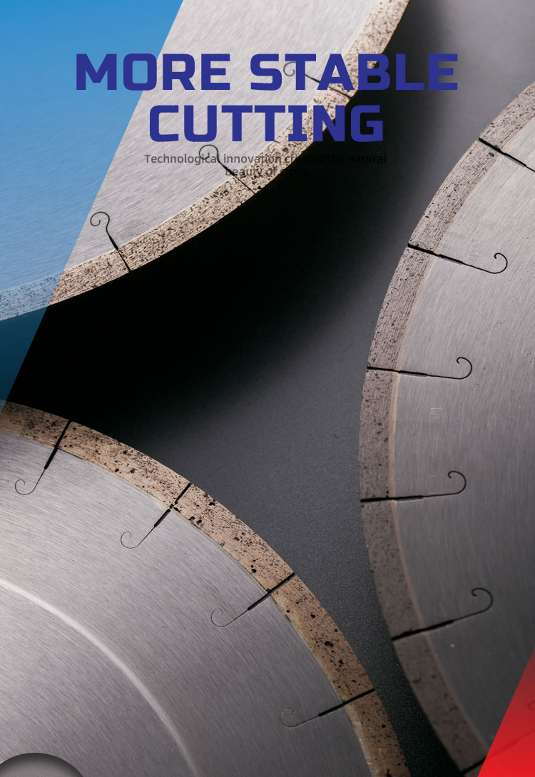 Customized Color 350mm Fish Hook Saw Blade for Edge Cutting of Porcelain Tiles Ceramics