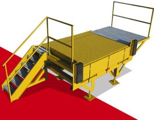 China Truck Loading Dock Leveler Ramp With Safety Automatic Adjustable Electric 15T Stationary Loading Equipment on sale