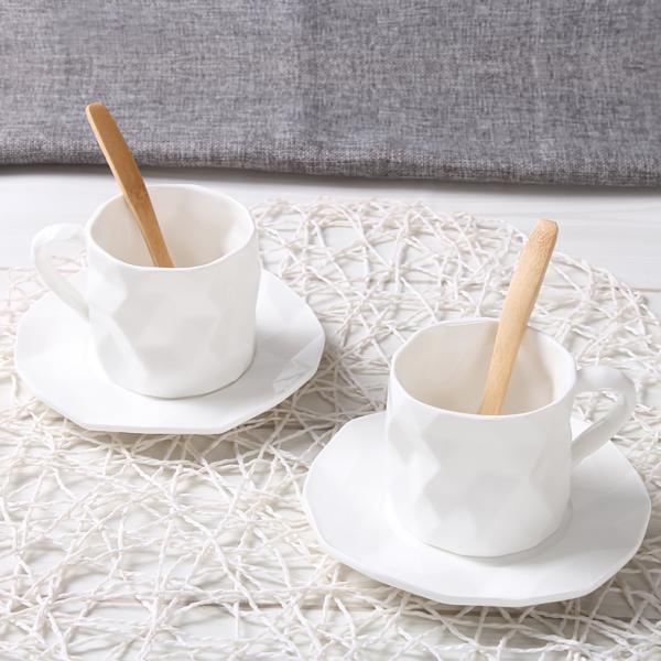 Quality Easy Carry White Rigout 220cc Fine Bone China Espresso Cups Set for sale