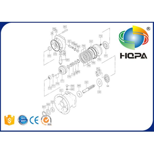 Excavator Spare Parts Hitachi EX200-3  Hydraulic Motor Seal Kits 4308814 
