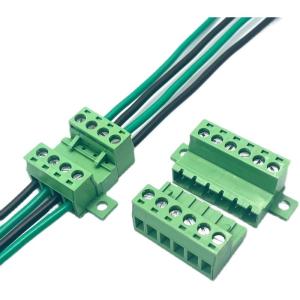 Buy cheap 5.08mm Pitch Fixed Flange Screw Terminal Blocks Panel Mounting product