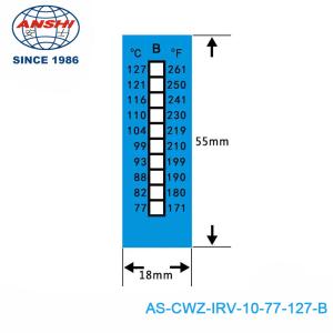 Buy cheap 8 Level Non Reversible Temperature Sensitive Label For 37-65℃/99-149℉ product