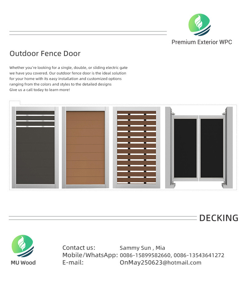 High Privacy WPC Gate Panel Sturdy Custom WPC Panel Board ISO
