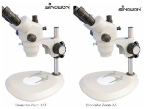 High Accuracy Zoom Stereo Microscope Horizontal Axial Driver Control Knobs