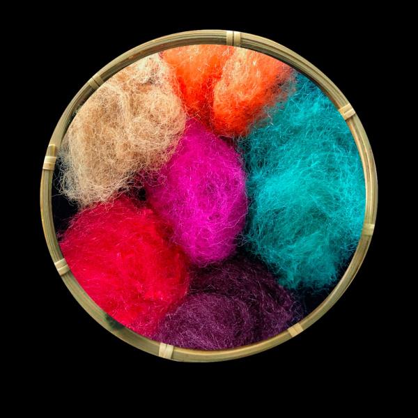 Makeit Jade Green Dope Dyed Fiber For Clothing Industry