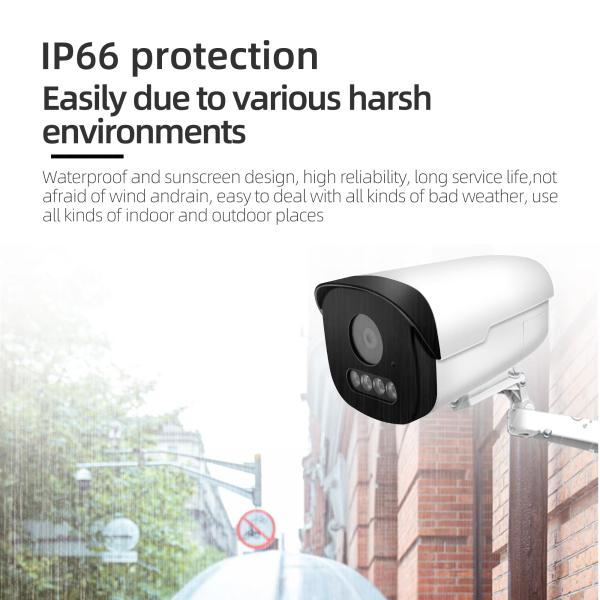 Full Color Night Vision 4MP 5MP IP Bullet Network Camera CCTV Ip66 Security Camera HD POE Color Bullet Security Camera