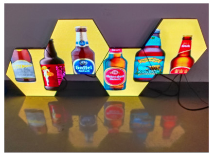 Unique Visual Effects With Customized Special Shaped Hexagon LED Display P3.2