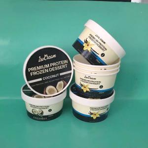 single wall Container Paper Ice Cream Cups Yoghurt Paper Boxes 1oz To 32oz