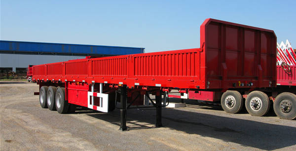 3 Axle High Side Container Cargo 40T Sideboard Trailer