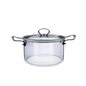 Buy cheap Custom Made Transparent High Borosilicate Glass Soup Pot product