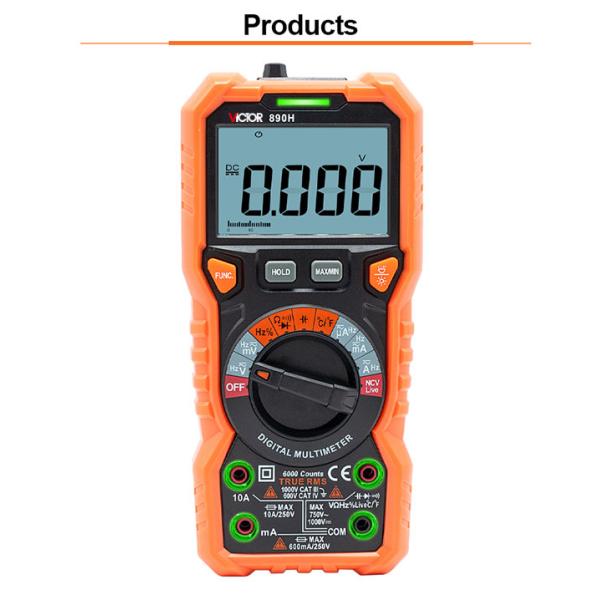 890H Auto Ranging Digital Multimeter 6000 Counts