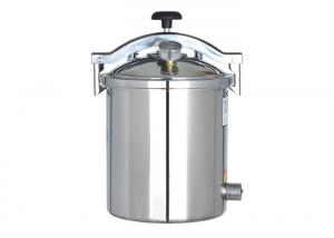 China Stainless Steel Autoclave Steam Sterilizer 18 Liter Hand Wheel Type Safe / Reliable on sale
