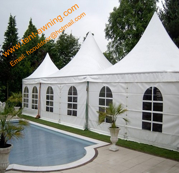 Outdoor 5x5m UV Resistance Fireproof Powder Coated Steel Party Event Tent Wedding Pagoda