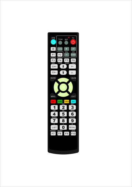 Compact Design IR Remote Control For TV Strong Anti Interference Multi -