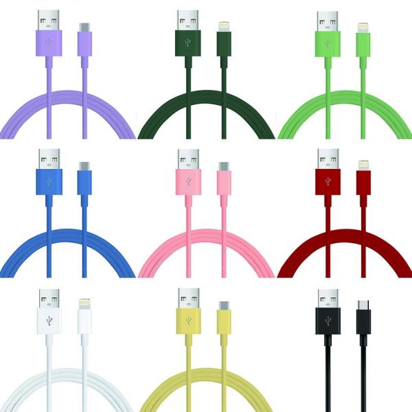Quality TPE USB Cable 1m 2m Length C-C20V3A 60W Max C-L 9V3A 27W Max Customizable Cable For Mobile Phone Charging for sale