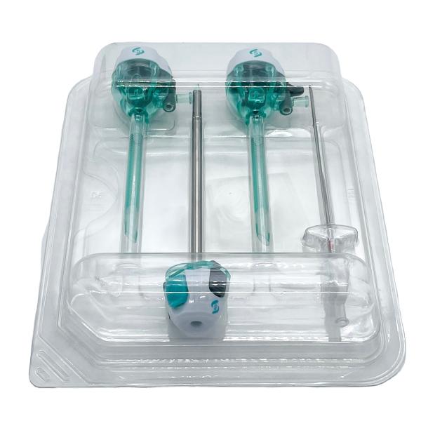 Quality Laparoscopic Trocar Kit with Veress Needle Endo Bag for sale