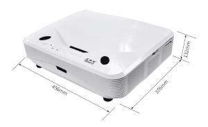 4K Ultra Short Throw Laser Projector 3600lm Portable Projector For Interactive Whiteboard