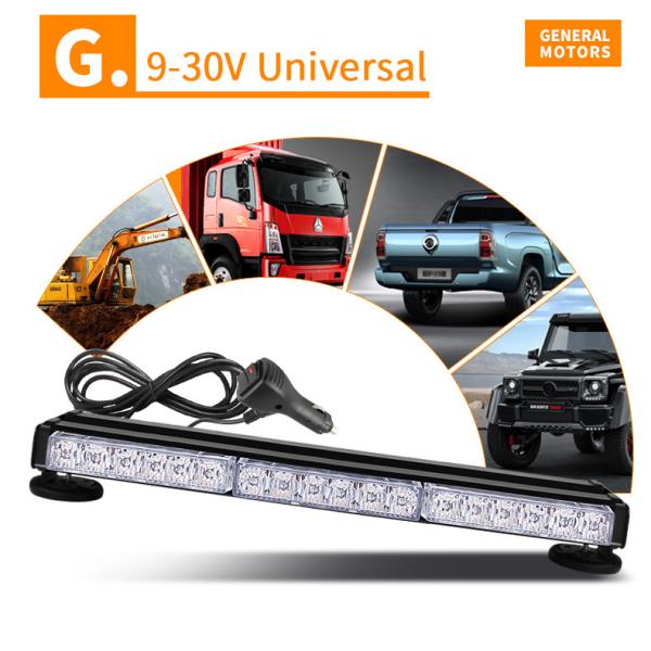 6LED Work Truck Strobe Lights 30cm-119cm Daytime Running Lights Flashing 2 Sides