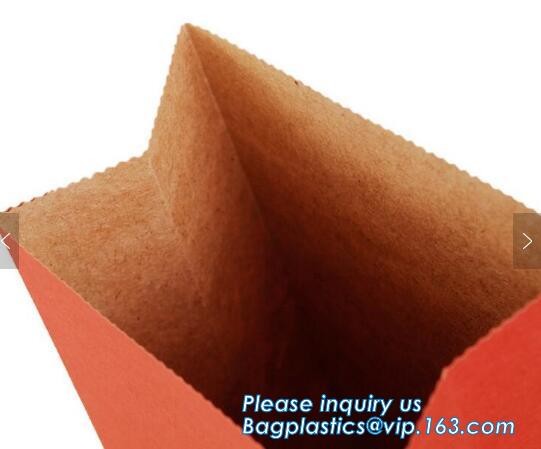 Custom Printing Recycled Brown Kraft Paper Bags,Custom Printed Factory Glassine Paper Bread Small Brown Bag, bagease