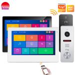 IP/WiFi 4-Wire Memory 7 Inch Video Intercom Video Doorphone Home Security