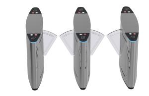 Flap Barrier Turnstile Access System Low Energy Consumption For School