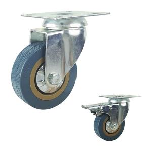 Buy cheap 2.5 Inch Blue PVC Casters Swivel Plate Econormical Light Duty Casters Wholesales product