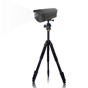 Buy cheap AI Face Recognition Temperature Detector CMOS Sensor 1.8m Adjustable For Public Area product