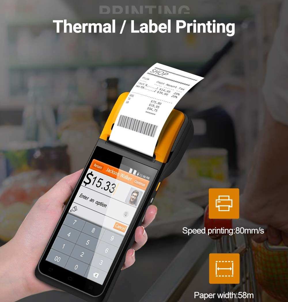 Smart Mobile Pos Android POS Terminal With 5.5'' Display And NFC Mobile Pos Devices