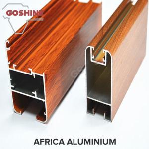Buy cheap Thermal Break Wood Grain Aluminium Casement Window Profile For Apartment Project product