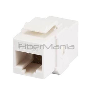 China Unshielded RJ45 Cat6 Inline Coupler Type Keystone Jack White Or Black ABS Housing on sale