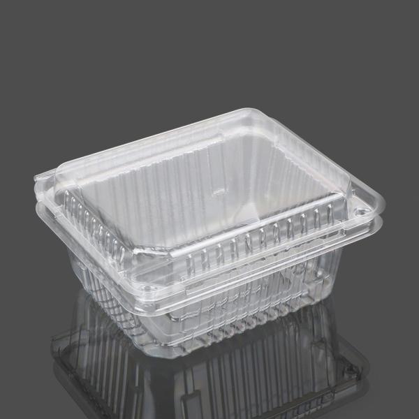 Quality Rectangular 15.5*13.5*7.5cm Disposable Fruit Box With Lid for sale