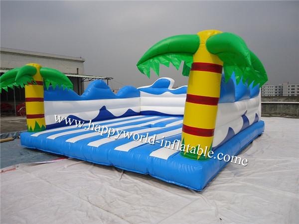 Quality waves bouncy calste bouncer, summer theme inflatable jumping castle commercial for sale