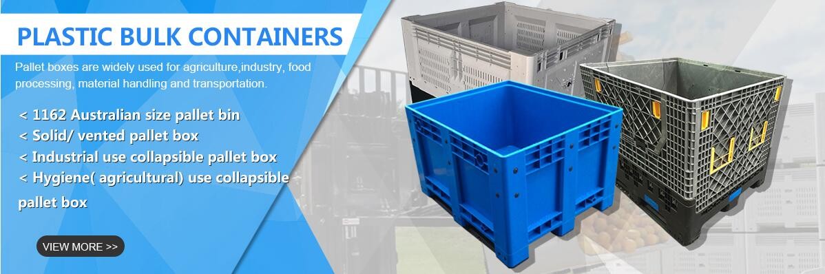 Heavy duty stackable attached lid turnover box, Stackable and nestable plastic shipping tote box for storage or moving