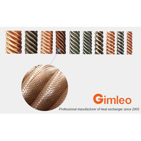 Tube In Tube Heat Exchanger For HVACR Systems 20HP 88KW Condenser Evaporator Structural Optimization Technology Patented Design