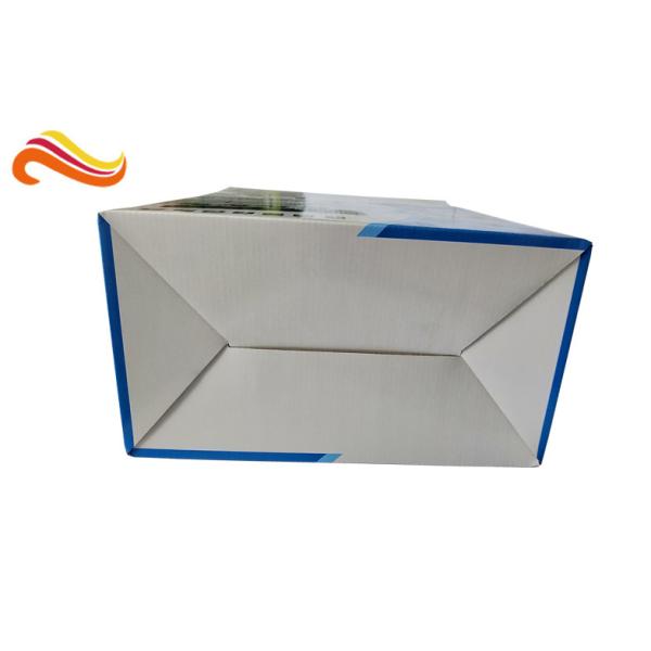 E- Flute Material Corrugated Paper Boxes Glossy Lamination Surface With Hanger