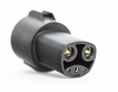 Black 250V 60A EV Charging Cable Adapter Tesla Adapter For EV Charger