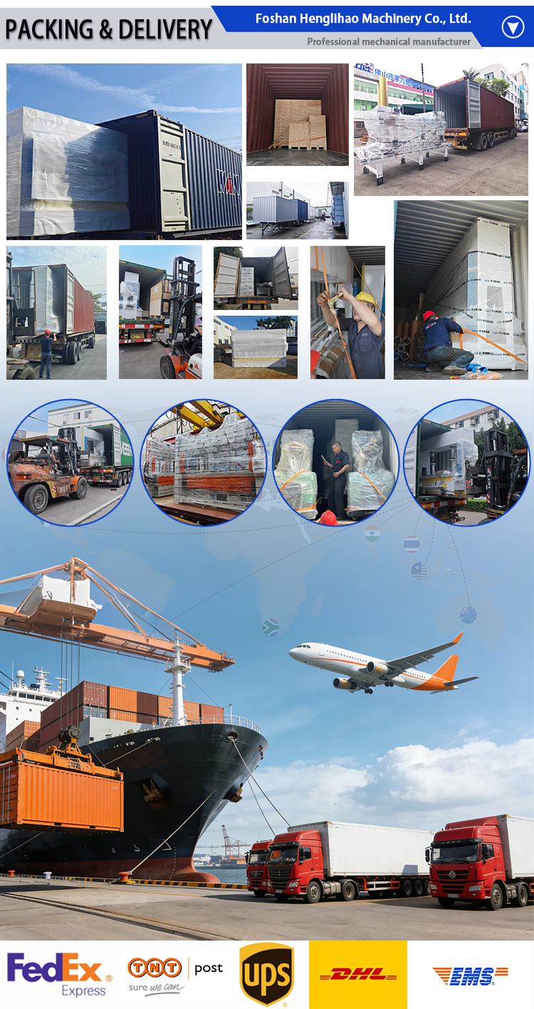 Multi-layer hot press machine with 160 T maximum pressure 6-layer working level and 80℃ maximum temperature for sandwich panels and cold storage
