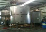 Flavored Ice Cream Production Line Maturation Tank For Food / Beverage