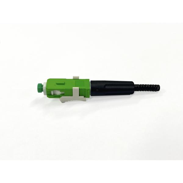 Fast Connector SC APC IL 0.3dB With Pusher Fiber Optic Fast Quick Connector For 3mm Round Ftth Drop Cable