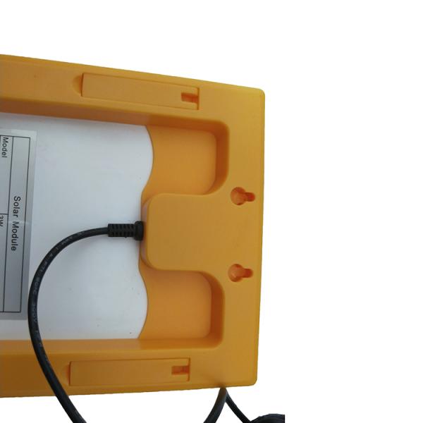 220ma Polysilicon Epoxy Solar Panel 3W 6V Tempered Glassyellow Frame