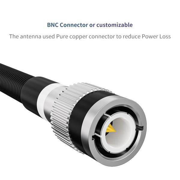 VSWR 1.5 1 High Gain 144-170MHz Whip Mobile Tactical Antenna with BNC Male Connector