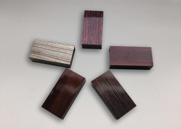 Quality ISO9001 Wood Effect Aluminium Trim Profiles Rectangular Aluminium Extrusion for sale
