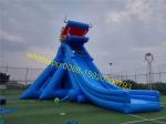 Giant inflatable dinosaur slip and slide