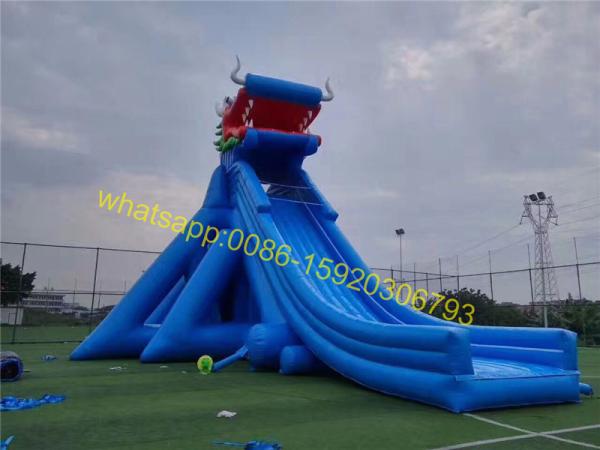 Quality Giant inflatable dinosaur slip and slide for sale